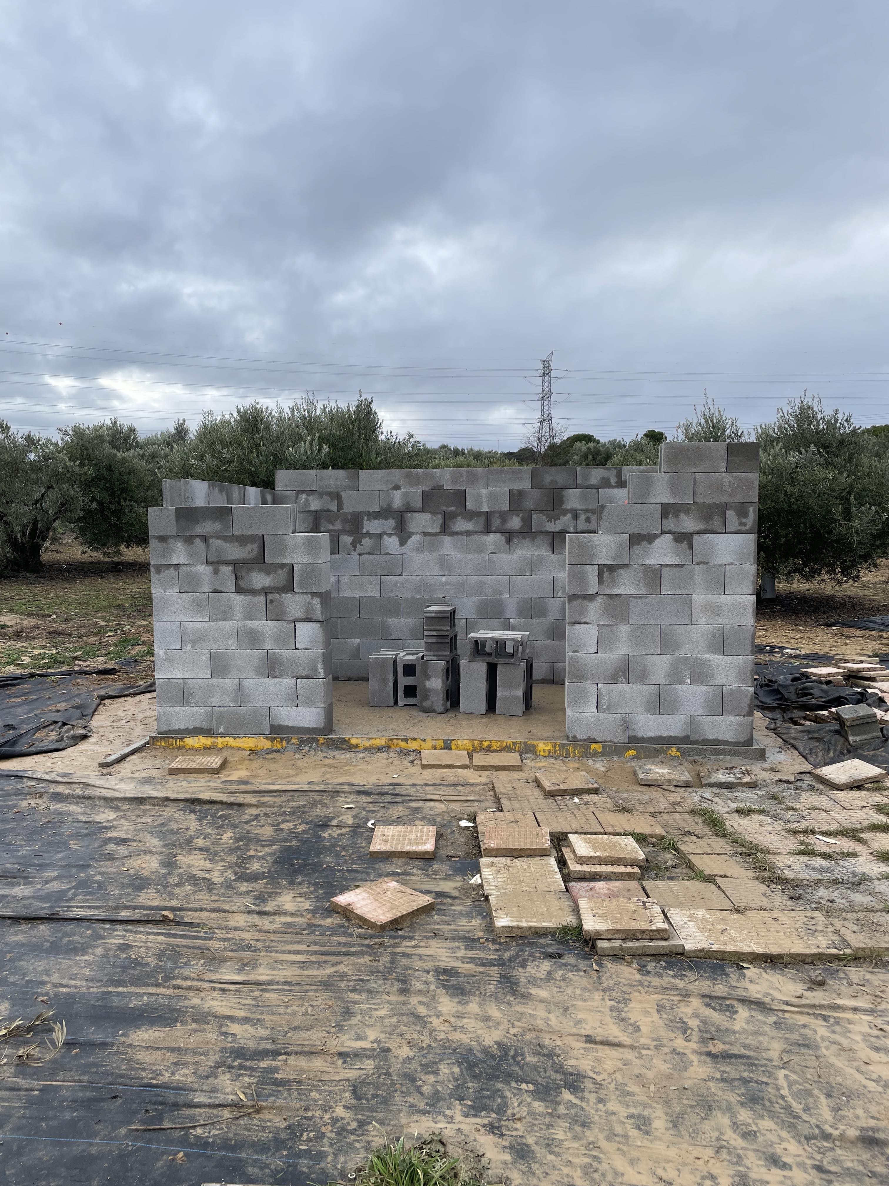 Walls are coming up!